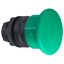 Harmony XB5, Illuminated push button head, plastic, green mushroom Ø40, Ø22, trigger latching turn to release thumbnail 1