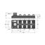 Passive Actuator/Sensor Box, M12 × 1 8-port, with M23 Connector for Supply Cable   TB-8M12-5P3-CS19T thumbnail 1