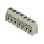 Printed circuit board terminals, 10.16 mm, Number of poles: 7, 90°, Solder pin length (l): 4.5 mm, tinned, Pebble grey, Clamping yoke connection, Clamping range, max. : 16 mm², Box thumbnail 2