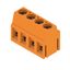 Printed circuit board terminals, 5.00 mm, Number of poles: 4, 90°, Solder pin length (l): 3.5 mm, tinned, orange, Clamping yoke connection, Clamping range, max. : 2.5 mm², Box thumbnail 2