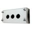 Surface mounting enclosure, 3 holes, black/light grey thumbnail 1