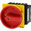 P3-63/EA/SVB/2HI11 Main switch, P3, 63 A, flush mounting, 3 pole, 2 N/O, 2 N/C, Emergency switching off function, With red rotary handle and yellow locking ring thumbnail 11