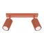 MOVABLE CARBON CEILING STRIP SPOTLIGHTS IN RED FINISH thumbnail 1