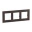 3 GANG PLATE DARK OAK thumbnail 2