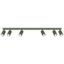 SPOTLIGHTS ON A LONGITUDINAL CEILING STRIP IN OLIVE COLOUR 6XGU10 CARBON thumbnail 1