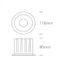 WHITE 20W WW IP20 45deg 230V DARK LIGHT thumbnail 2