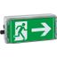 Ex-escape sign luminaires EXIT for zone 1/21, Pictogram: DIN 4844, Arrow 3 Clock thumbnail 2