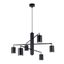 LEMMI 6 CHANDELIER BLACK GU10 6X10W IP20 thumbnail 1