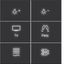 KNX pushbutton cover, 6-position, with backlight, A.x/C.x, matte black thumbnail 1