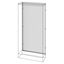 REAR PANEL - FLOOR-MOUNTED DISTRIBUTION PANEL WITH SIDE COMPARTMENT - QDX 63 thumbnail 1
