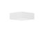 Shade L 700 B 700 H 250, Fabric Chintz colour: white thumbnail 1