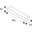 Joint connector for S-TRACK 3-phase track, white thumbnail 2