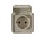 PLEXO GERMAN STANDARD SOCKET OUTLET - BEIGE - MECHANISM thumbnail 3