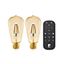 LM-ZIG-E27-A60 4,9W 2200K Dimmbar 2er Set m Fernbedienung thumbnail 1