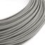 Extra Low Voltage power cable coated in silk effect fabric Vertigo Slate White ERM37 thumbnail 1