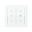 LFDW/A.2.70.1-44G Cover plate with legend with Symbol "arrows/venetian blind" and "dimmer" studio white - Trevion® thumbnail 1