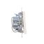 "Bell" push button with LED indicator light, (module), 10AX, quick connection, anthracite, metalic thumbnail 1