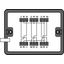 Distribution box supply cable entry 6 outputs black thumbnail 1