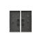 Socket outlet with earthing and shutters, Inox, metallized, 16A thumbnail 2