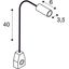 DIO FLEX PLUG, 1W, 3000K, 80lm, chrome/white thumbnail 3