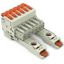 1-conductor female connector lever Push-in CAGE CLAMP® light gray thumbnail 1
