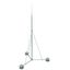 Air-term. rod D 40/22/16/10mm Al L 7500mm w. hinged tripod St/tZn -KIT thumbnail 1