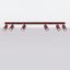 Ceiling lamp RING 6L burgundy thumbnail 3
