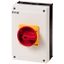 T5B-4-15682/I4/SVB Main switch, T5B, 63 A, surface mounting, 4 contact unit(s), 6 pole, 1 N/O, 1 N/C, Emergency switching off function, With red rotary handle and yellow thumbnail 1