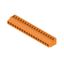 Printed circuit board terminals, 5.08 mm, Number of poles: 18, 180°, Solder pin length (l): 3.2 mm, tinned, orange, Clamping yoke connection, Clamping range, max. : 6 mm², Box thumbnail 4