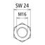Hexagon nut M16  StSt A4-70 thumbnail 2