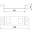 MTGE2F 2A Mounting plate for GE2F with 3x hole pattern Type A thumbnail 2