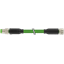 M8 male 0° / M8 female 0° A-cod. shielded PUR 1x4xAWG26 gn 8m thumbnail 2