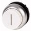 M22-DRH-W-X1 Pushbutton, RMQ-Titan, Extended, maintained, White, inscribed, Bezel: titanium thumbnail 1
