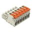 1-conductor female connector lever Push-in CAGE CLAMP® light gray thumbnail 2