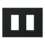 Frame - 1-gang / 1+1-module - Niessen logo - S - Matt Black thumbnail 1