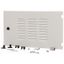 XTSZDSQV4L-H350W600 Section wide door, ventilated, left, HxW=350x600mm, IP42, grey thumbnail 1