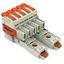 1-conductor female connector lever Push-in CAGE CLAMP® light gray thumbnail 1