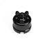 Switch/Diverter in black porcelain with butterfly nut thumbnail 1