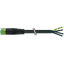MQ15 female 0° with cable 600V AC type 3 PUR 4x2.5 bk  17.5m thumbnail 1