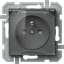 SOCKET FRENCH+COVER 2P+E 16A 250V~ AT XO 4417081 thumbnail 1
