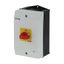On-Off switch, P1, 40 A, surface mounting, 3 pole, Emergency switching off function, with red thumb grip and yellow front plate, hard knockout version thumbnail 6