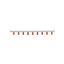 BUSBAR, low voltage, 100 A, AC 600 V, DC 1000 V, 15 x 16 x 160 mm, 9P, UL thumbnail 2