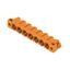 PCB plug-in connector, male header, Solder flange, THT solder connection, 7.62 mm, Number of poles: 7, 90°, Solder pin length (l): 3.2 mm, tinned, orange, Box thumbnail 3