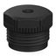 Screw-in nipple open version PG11 Polyethylene Black thumbnail 1