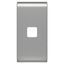 REPLACEABLE BUTTON KEY FOR AXIAL COMMANDS - TO BE COMPLETED WITH LENS - 1 MODULE - TITANIUM - CHORUSMART thumbnail 1