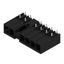 PCB plug-in connector, male header, closed side, Middle flange, THT solder connection, 7.62 mm, Number of poles: 6, 270°, Solder pin length (l): 3.5 mm, tinned, black, Box thumbnail 4