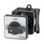 P1-25/Z/HI11 On-Off switch, P1, 25 A, rear mounting, 3 pole, 1 N/O, 1 N/C, with black thumb grip and front plate thumbnail 2