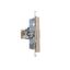 IP44 socket outlet with Schuko earthing, shutters and frame seal - transparent flap, inox steel, 16A thumbnail 1
