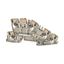 Multi level installation terminal block, PUSH IN, dark beige, 2.5 mm², thumbnail 2