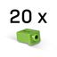 SFP Port Blockers (Without Key) - Pack of 20, Green Protects SFP ports from unauthorized access thumbnail 2
